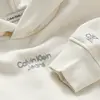 Calvin Klein SPORT STACK LOGO HOO Kadın Krem Hoodie