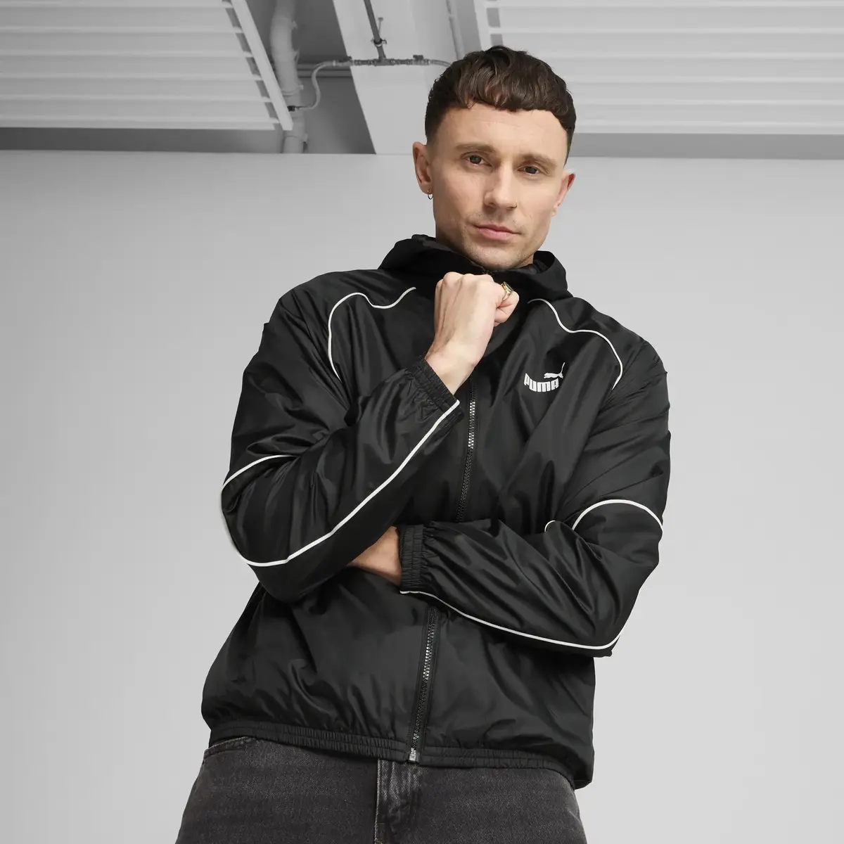 PUMA SPORT Windbreaker Siyah Erkek Ceket