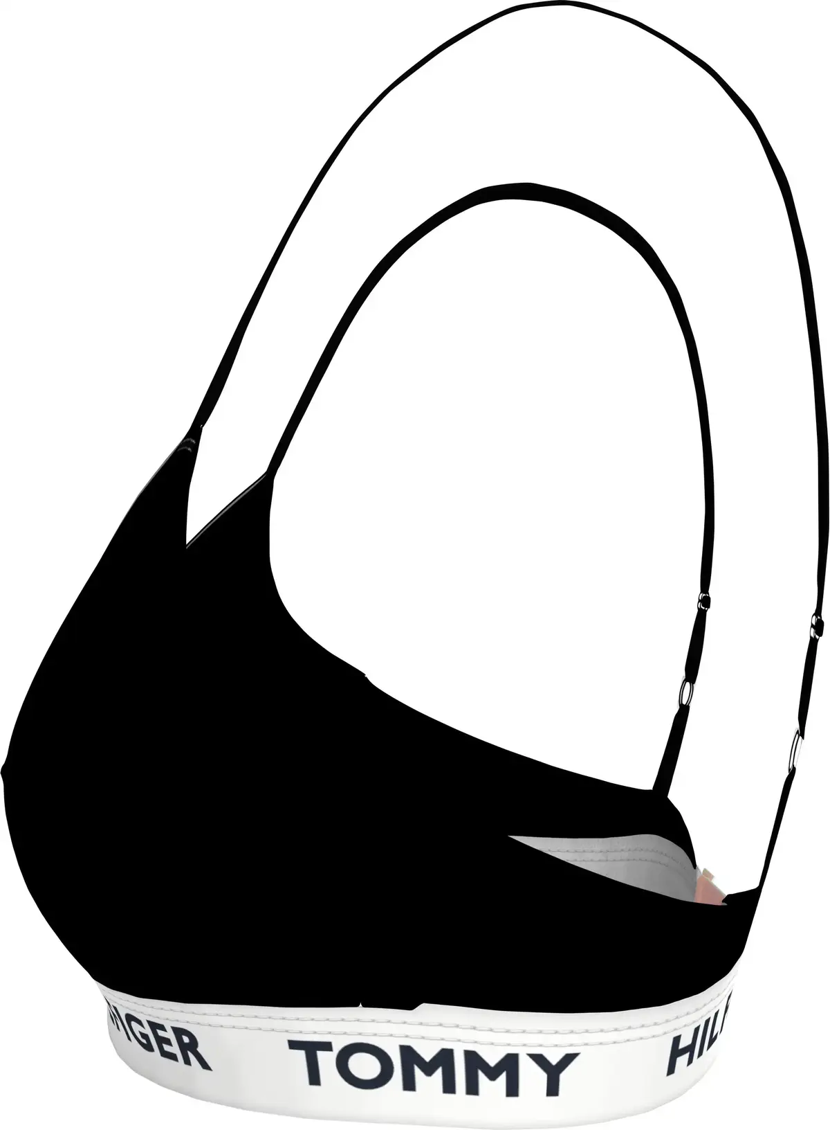 Tommy Hilfiger RP TRIANGLE Kadın Siyah Bikini Üst