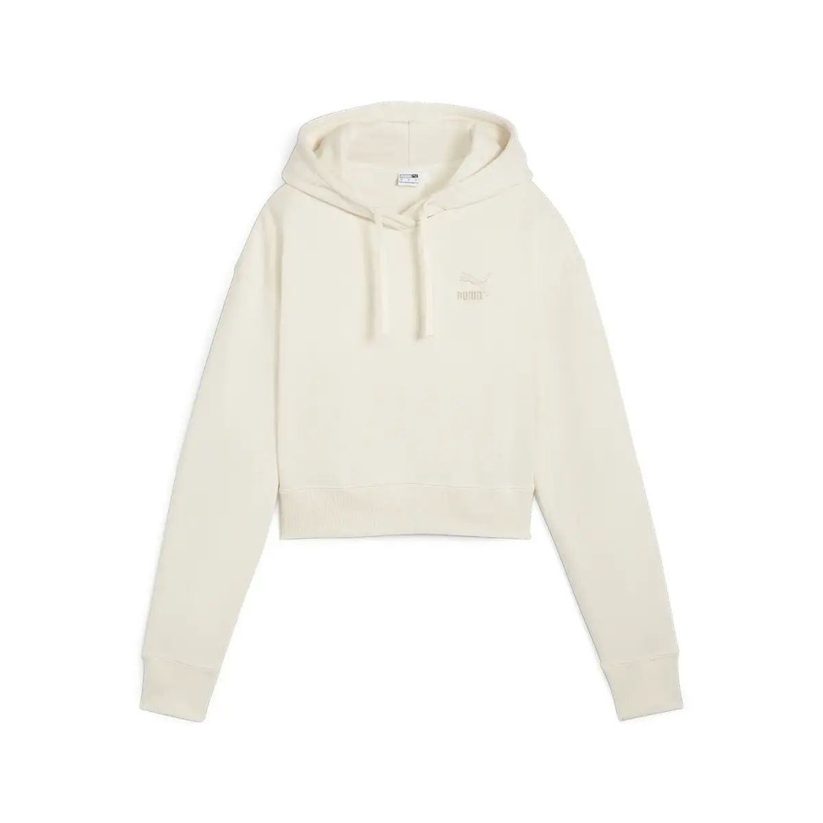 Puma BETTER CLASSICS Cropped Hoodie TR Bej Kadın Hoodie