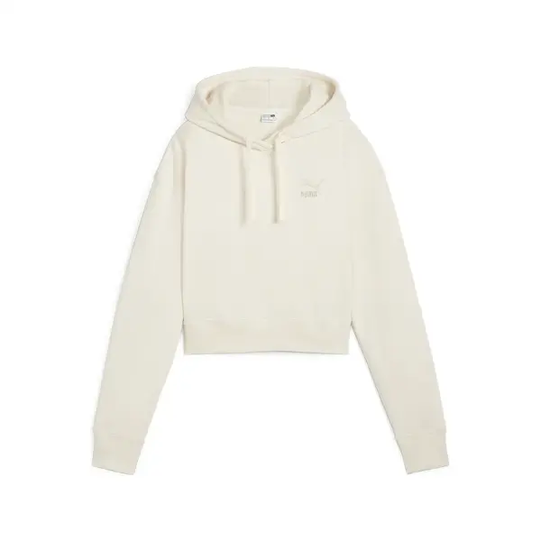 Puma BETTER CLASSICS Cropped Hoodie TR Bej Kadın Hoodie