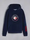 Tommy Hilfiger THxTBL RI LOGO HOODI Erkek Siyah Hoodie