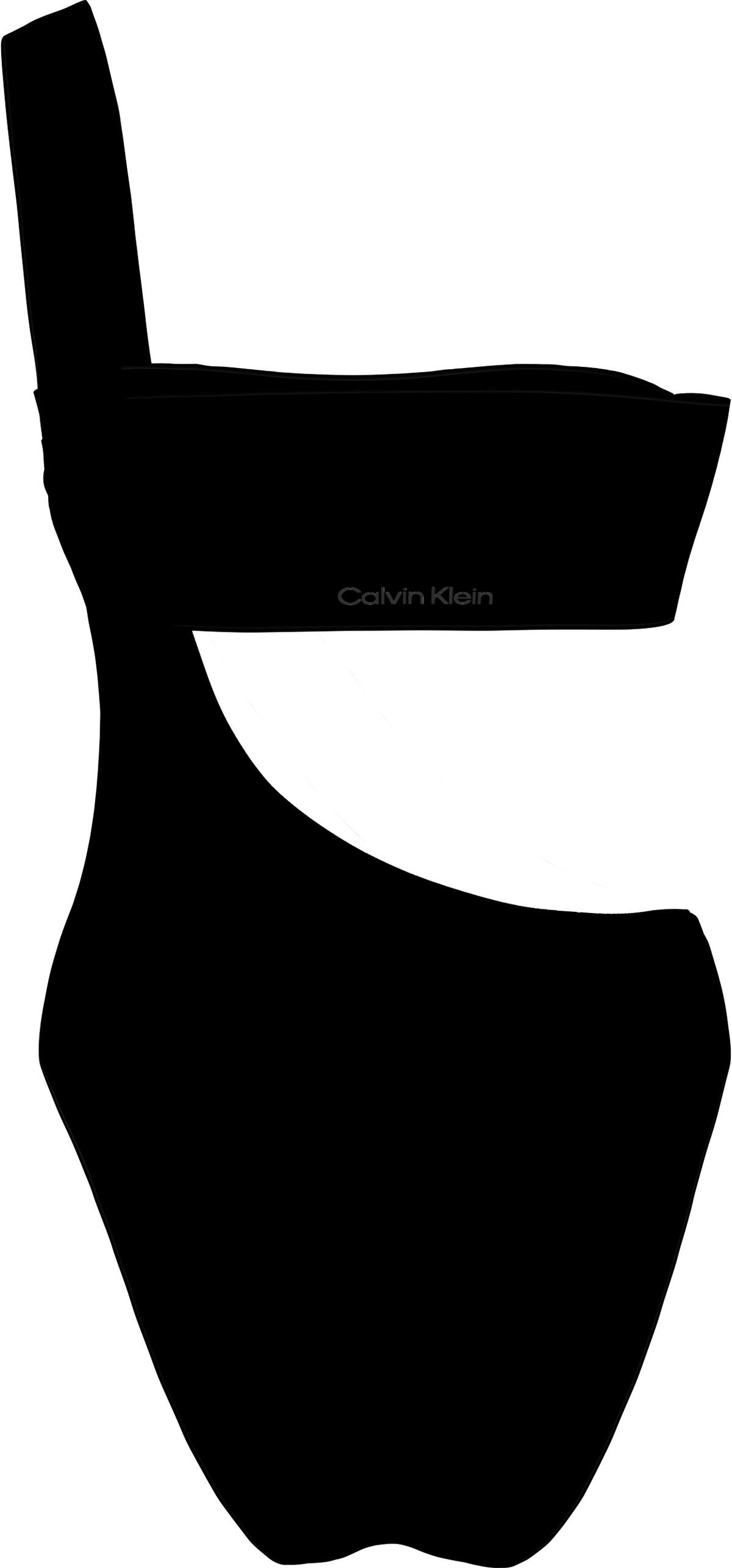 Calvin Klein ONE SHOULDER ONE PIE Kadın Siyah Mayo