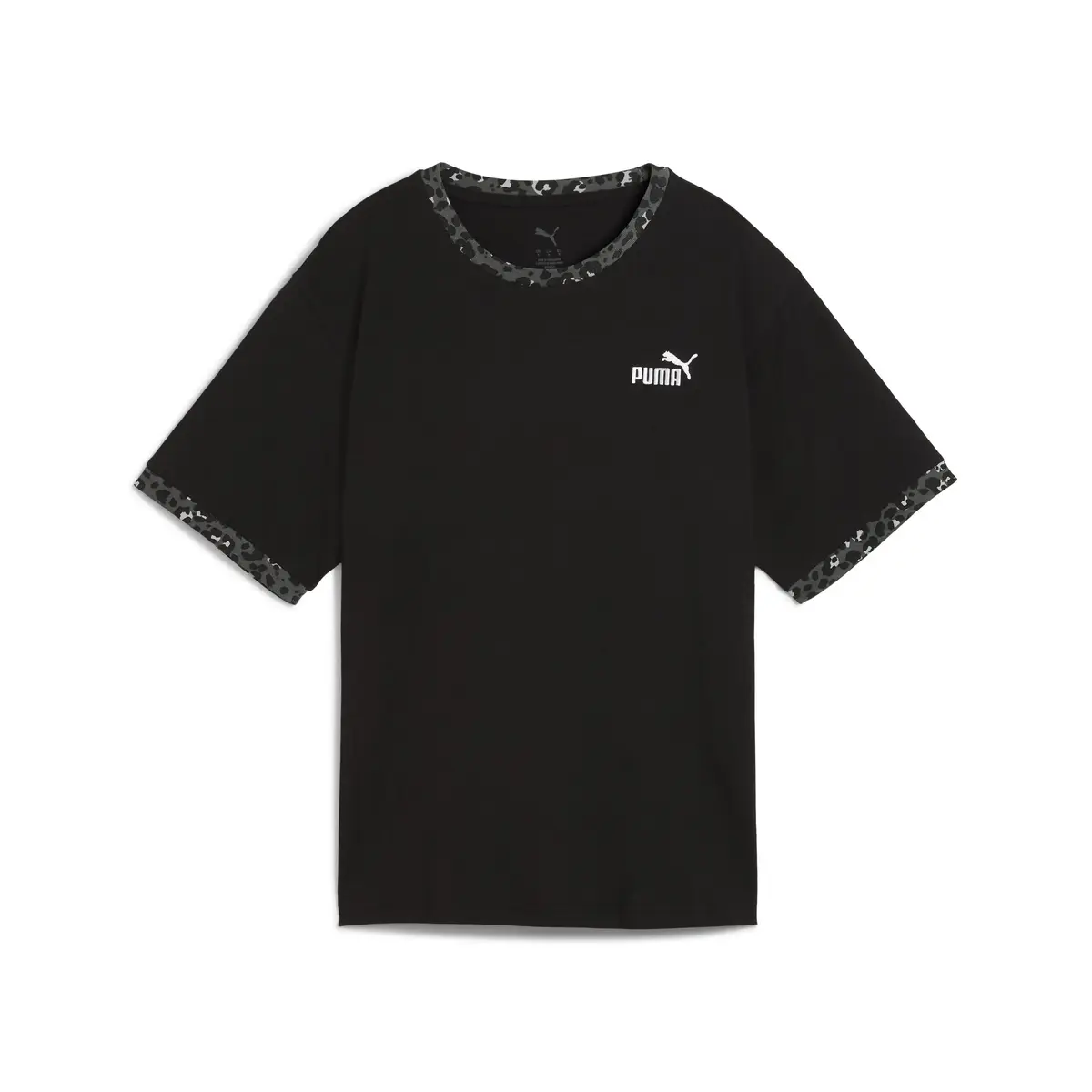 Puma ESS GRAPHIC Animal Tee Siyah Kadın T-Shirt