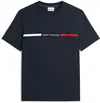 Tommy Hilfiger HILFIGER CHEST INSER, DW5 Siyah Erkek T-Shirt & Polo