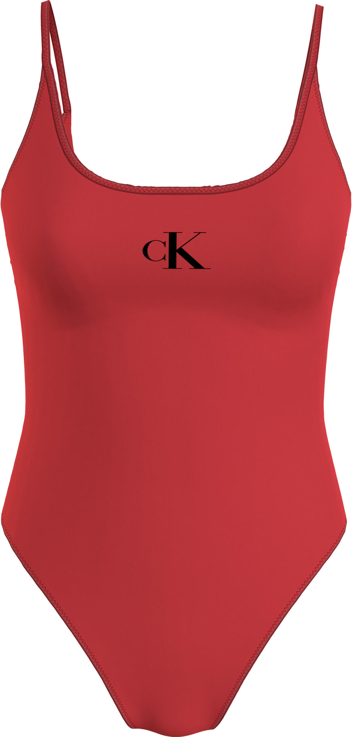 Calvin Klein SCOOP BACK ONE PIECE Kadın Kırmızı Mayo