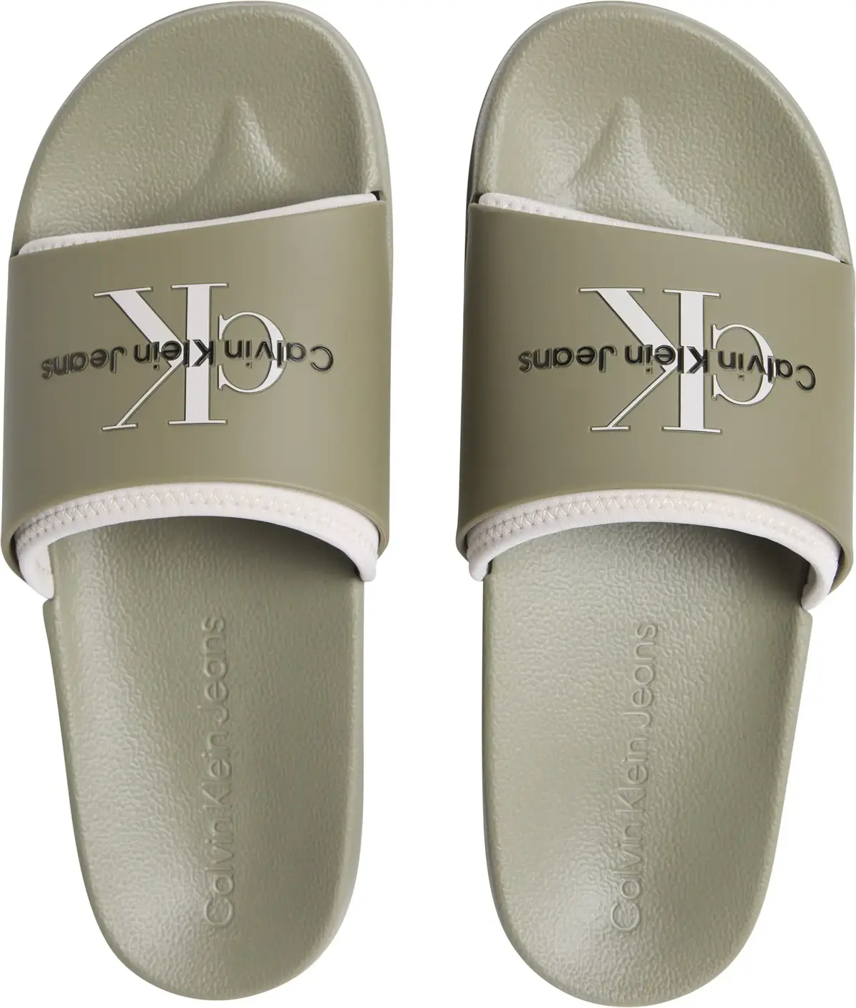 Calvin Klein SLIDE RUBBER NEOPREN, LH9 Yeşil Erkek Terlik