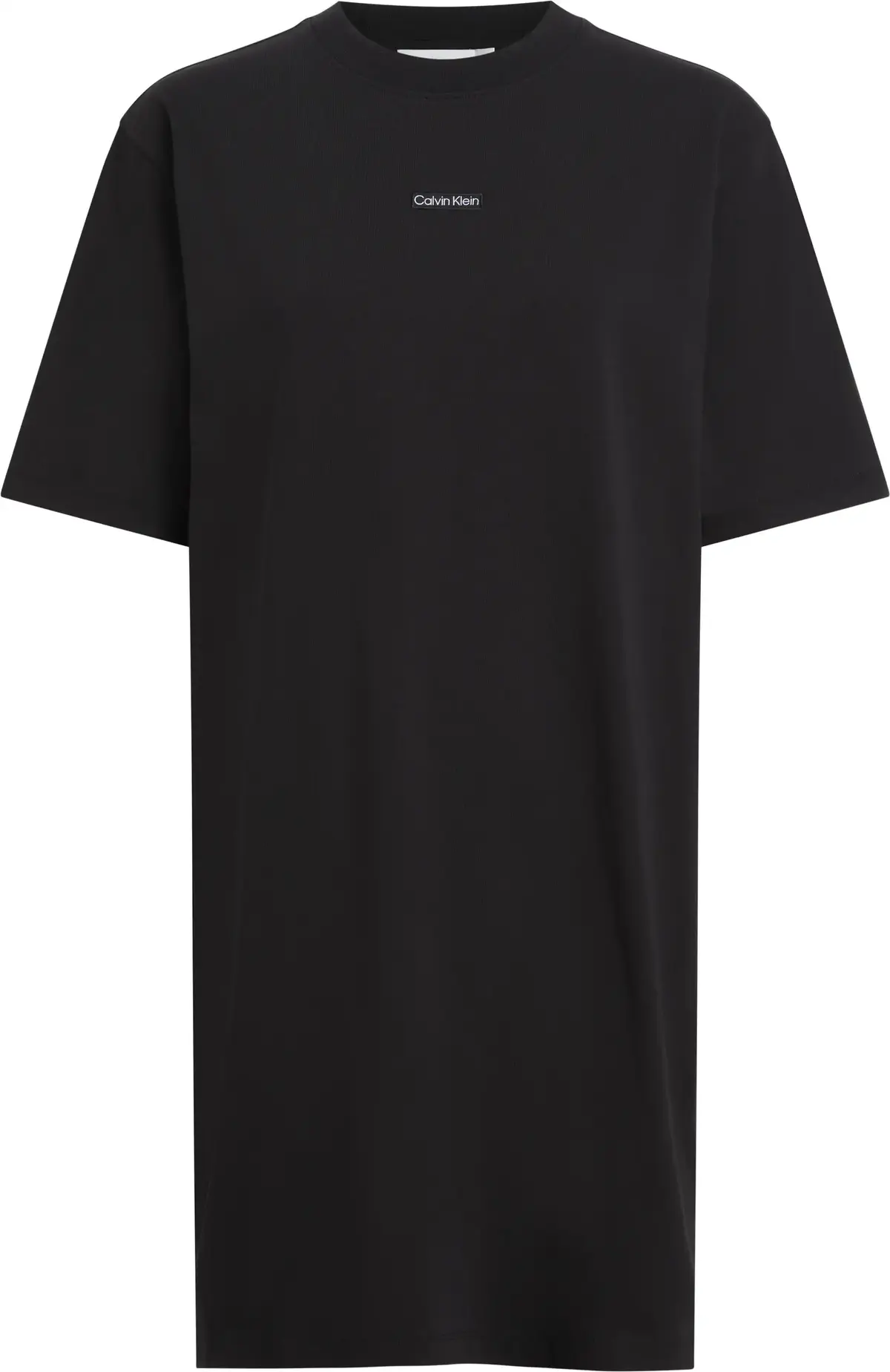 Calvin Klein PLACED INST TEE DRES, BEH Siyah Kadın Elbise-Etek