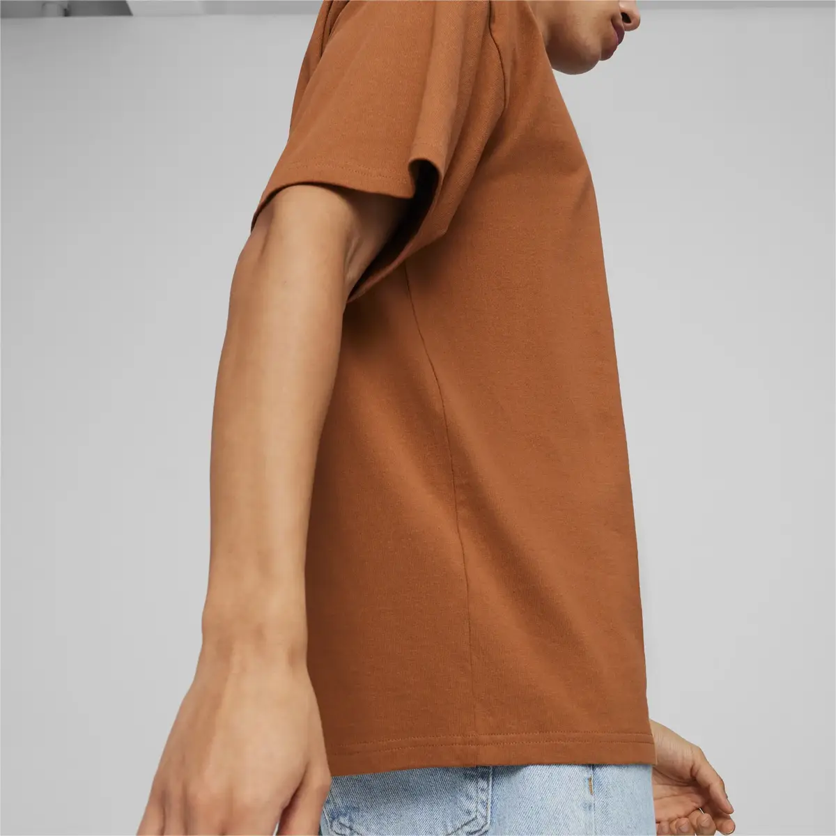 Puma BETTER CLASSICS Oversized Tee Kahverengi Erkek T-Shirt