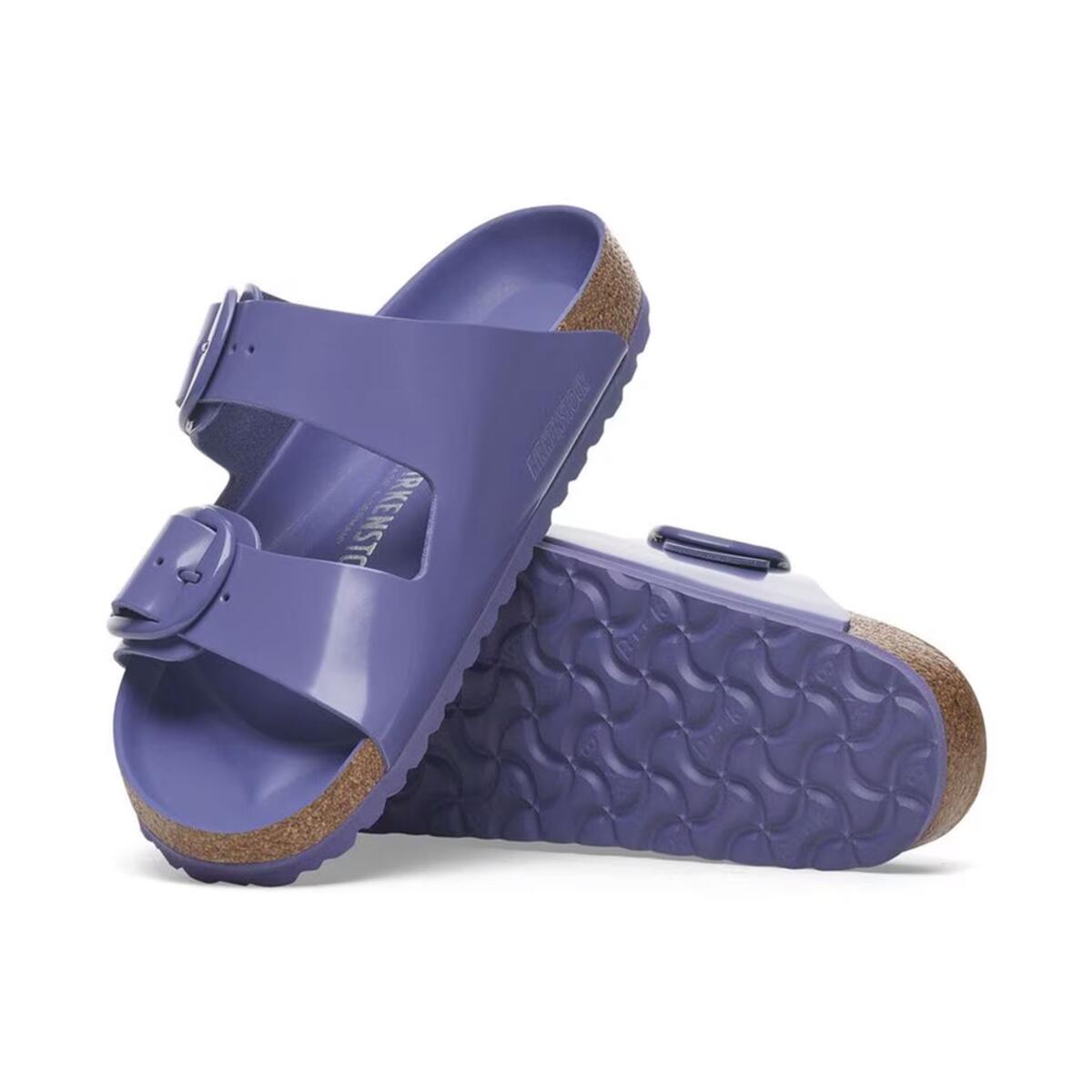 Birkenstock ARIZONA BIG BUCKLE NL HIGH SHINE Mor Kadın Çift Bantlı Terlik