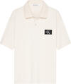 Calvin Klein PIQUE BADGE SS POLO Erkek Krem Polo T-Shirt