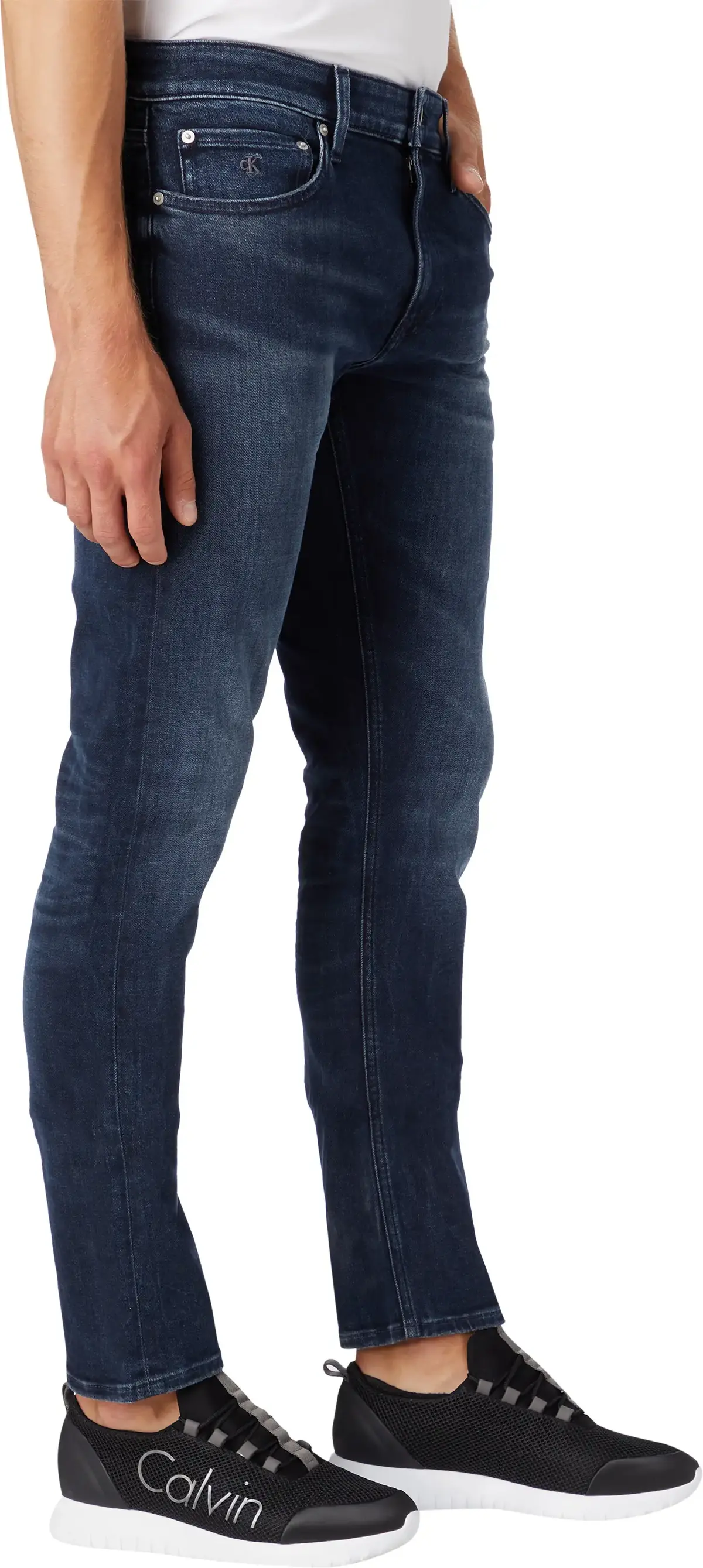 Calvin Klein SLIM Erkek mavi Kot Pantolon