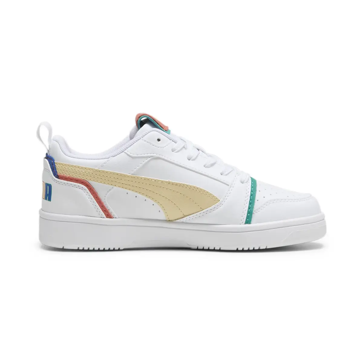 Puma Rebound V6 Lo Ready, Set, Better Jr Beyaz Kadın Günlük Spor Ayakkabı