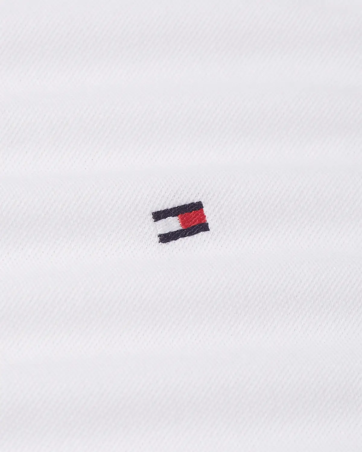 Tommy Hilfiger GLOBAL STRIPE TAPE T, YBR Beyaz Erkek T-Shirt & Polo