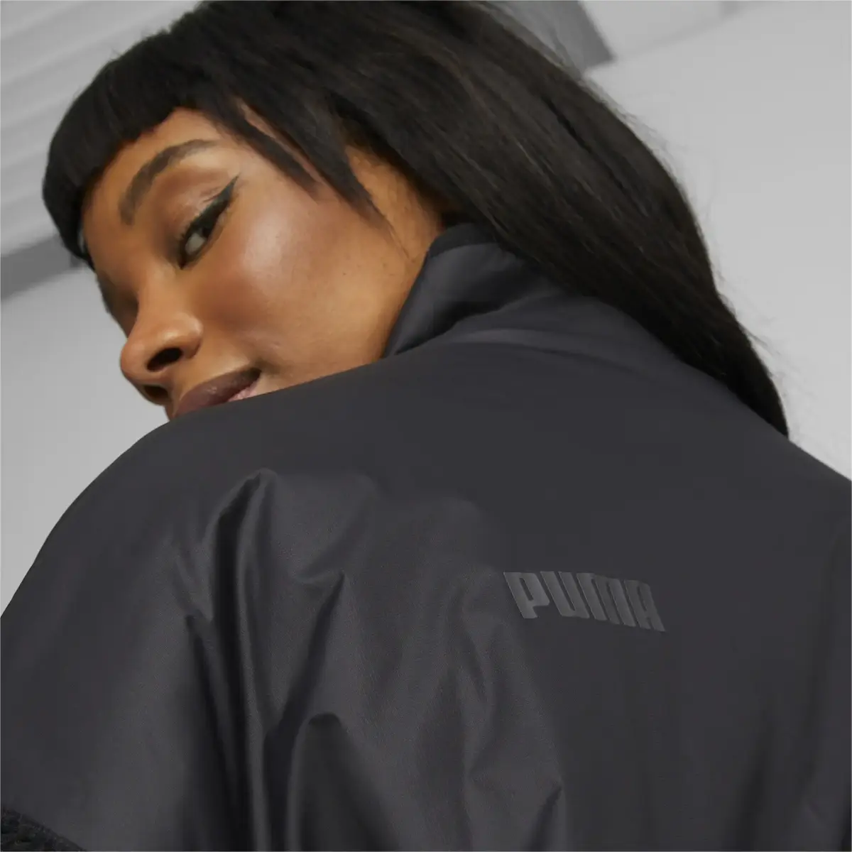 Puma Sherpa Hybrid Jacket Siyah Kadın Polar Ceket