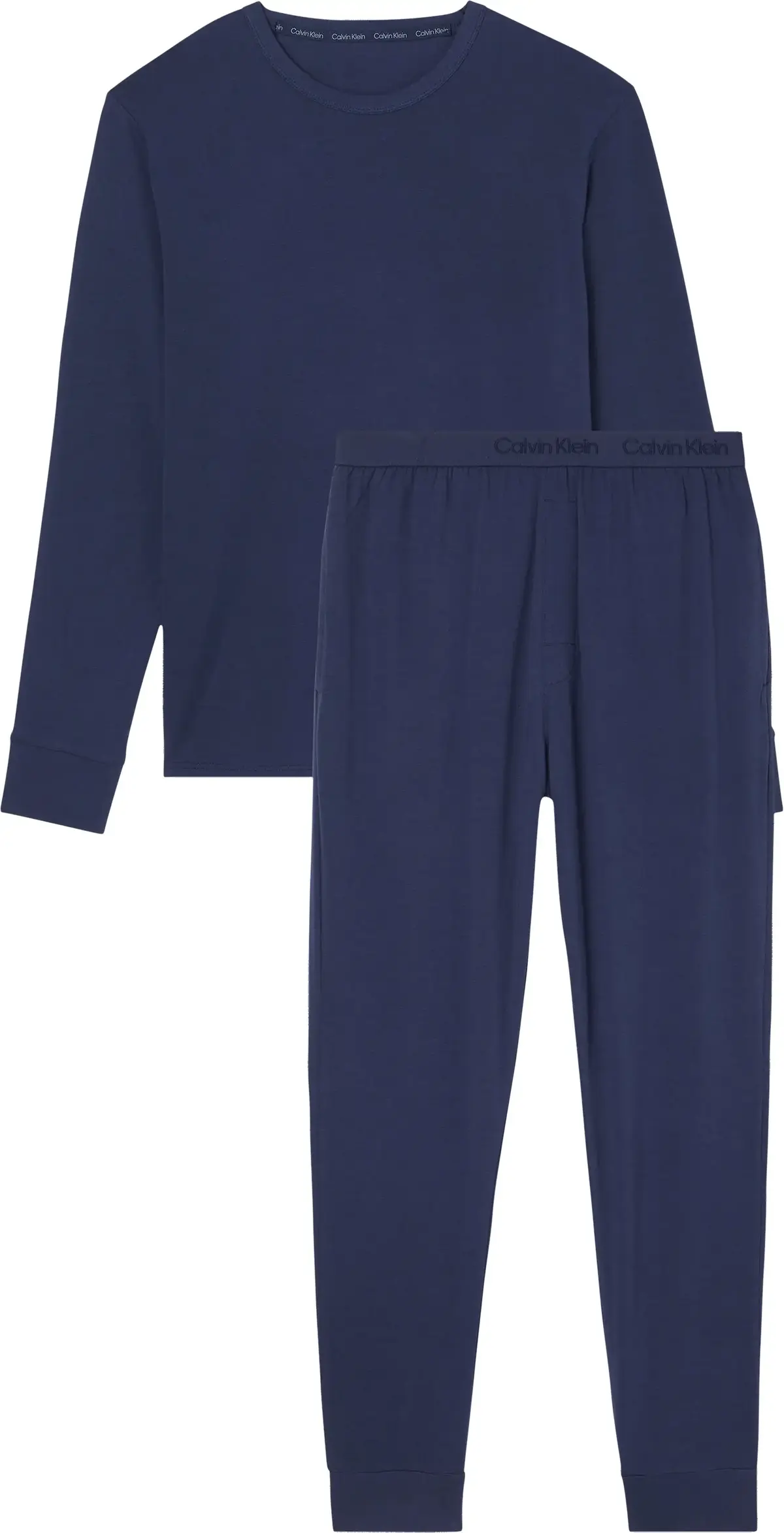 Calvin Klein L/S JOGGER SET Erkek Lacivert Eşofman Takımı