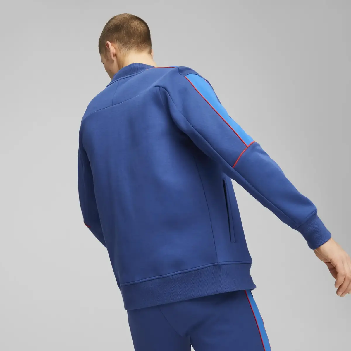 Puma BMW M Motorsport MT7 Fermuarlı Pr Blue Sweatshirt