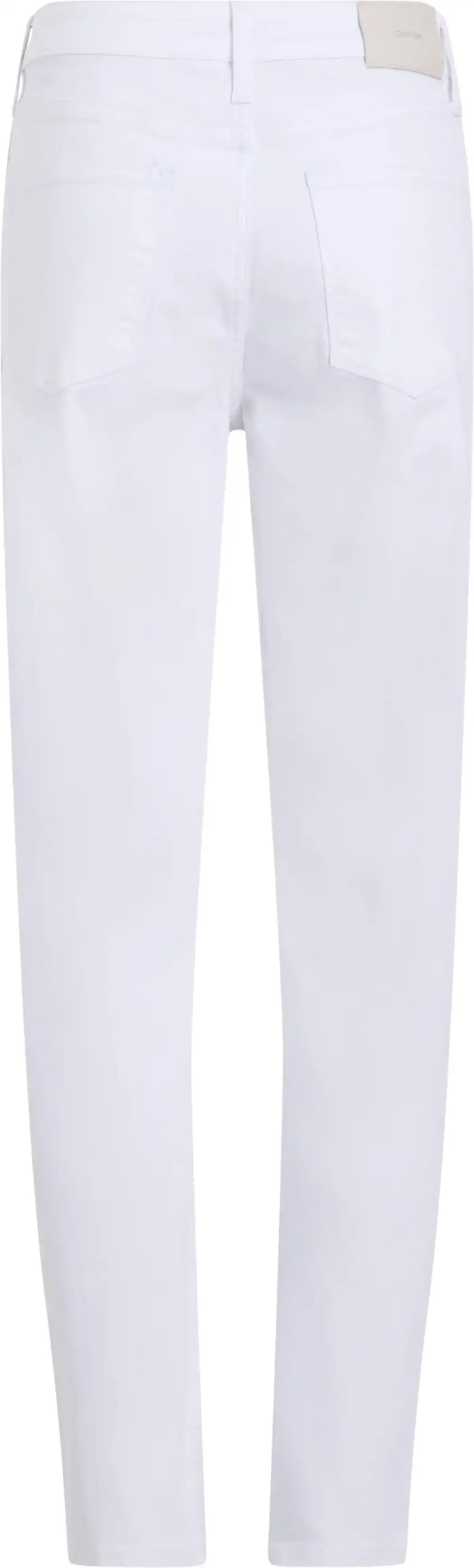 Calvin Klein MR SLIM ANKLE WHITE, 1AJ Beyaz Kadın Jean Pantolon