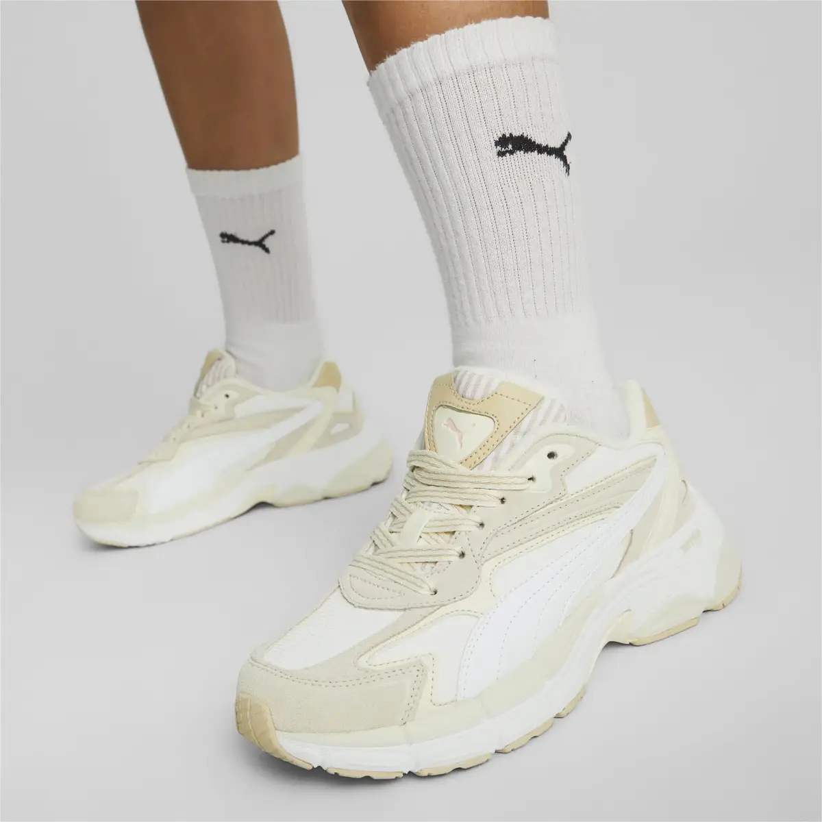 Puma Teveris Nitro Vacation Bej Kadın Günlük Spor Ayakkabı