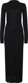 Calvin Klein GATHERED WAIST LYOCE Kadın Siyah Elbise