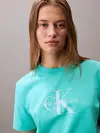 Calvin Klein HERO SS CLASSIC MONOLOGO CNECK T Mavi Kadın Tişört