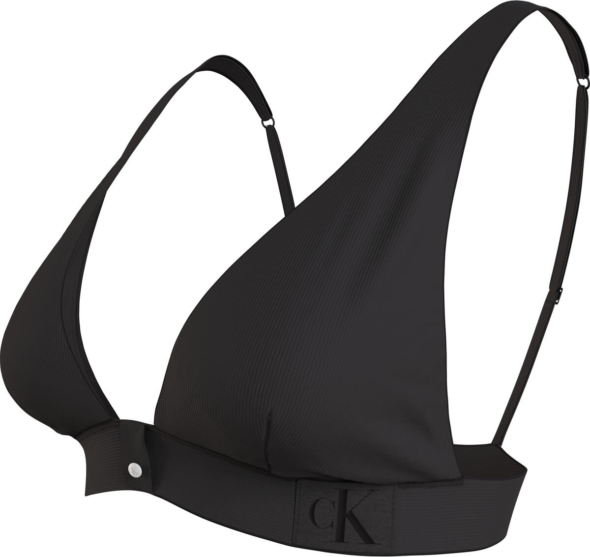 Calvin Klein TRIANGLE-RP Kadın Siyah Bikini Üstü