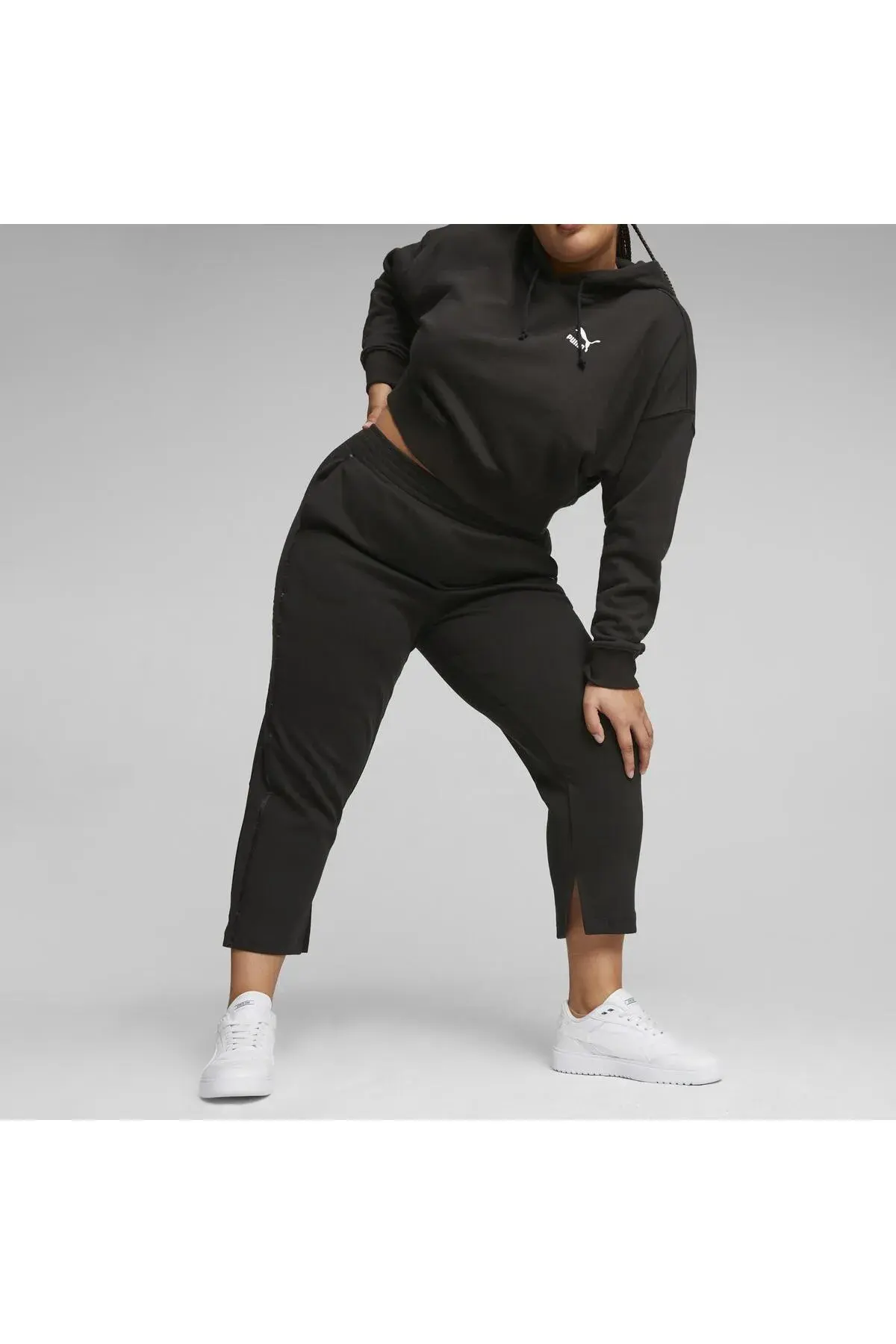 Puma T7 High Waist Pants Siyah Kadın Eşofman Altı