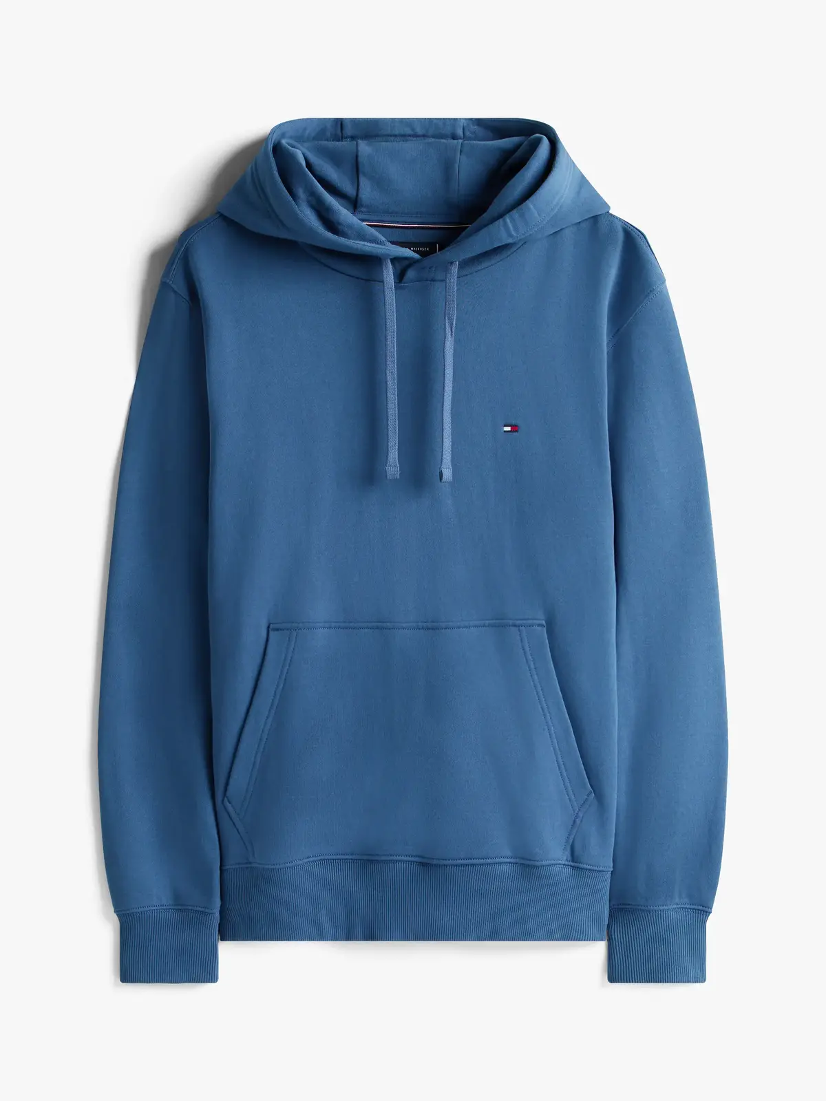 Tommy Hilfiger ESSENTIAL TERRY HOOD Erkek Turkuaz  Sweatshirt