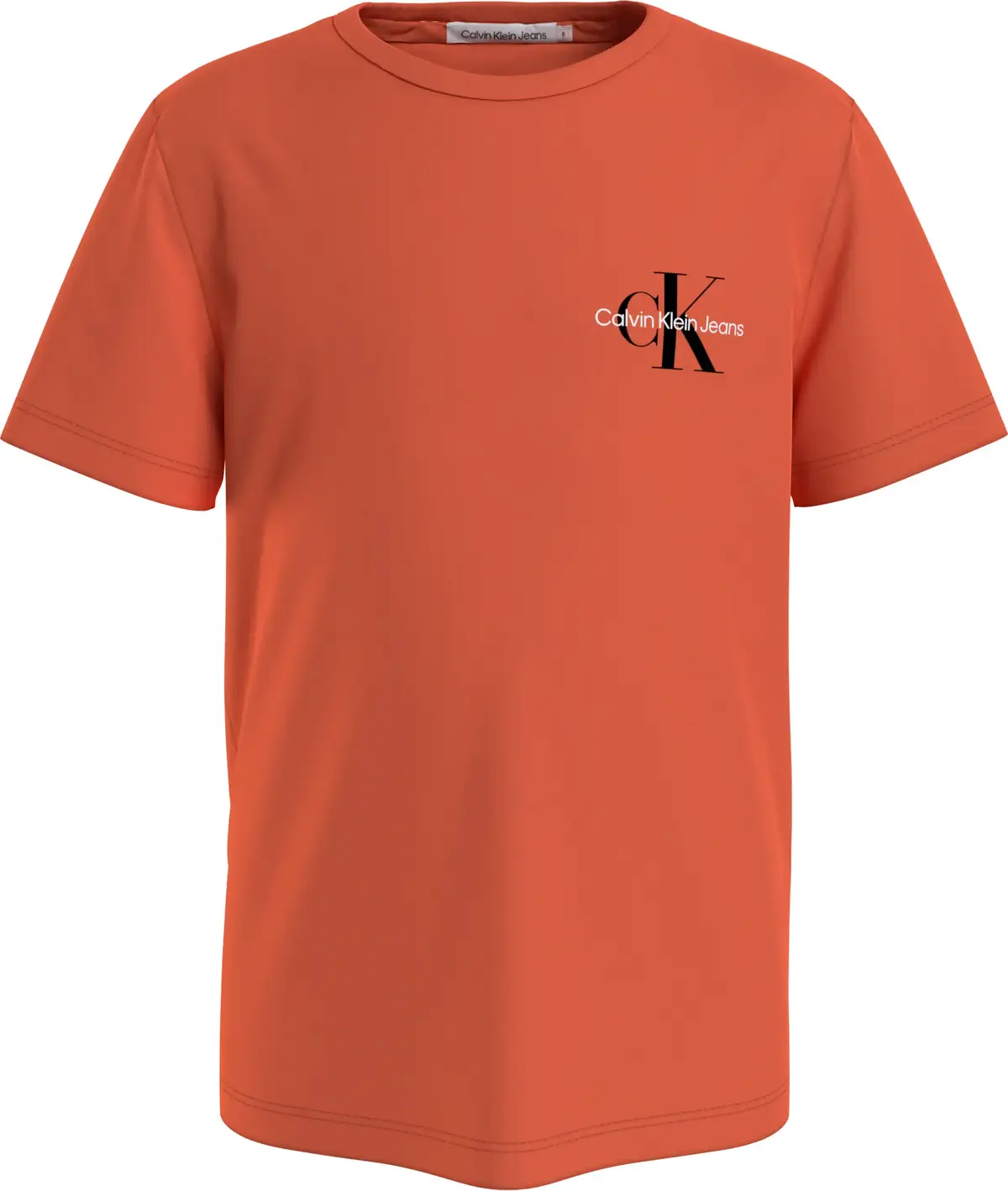 Calvin Klein CHEST MONOGRAM TOP Erkek Turuncu T-Shirt