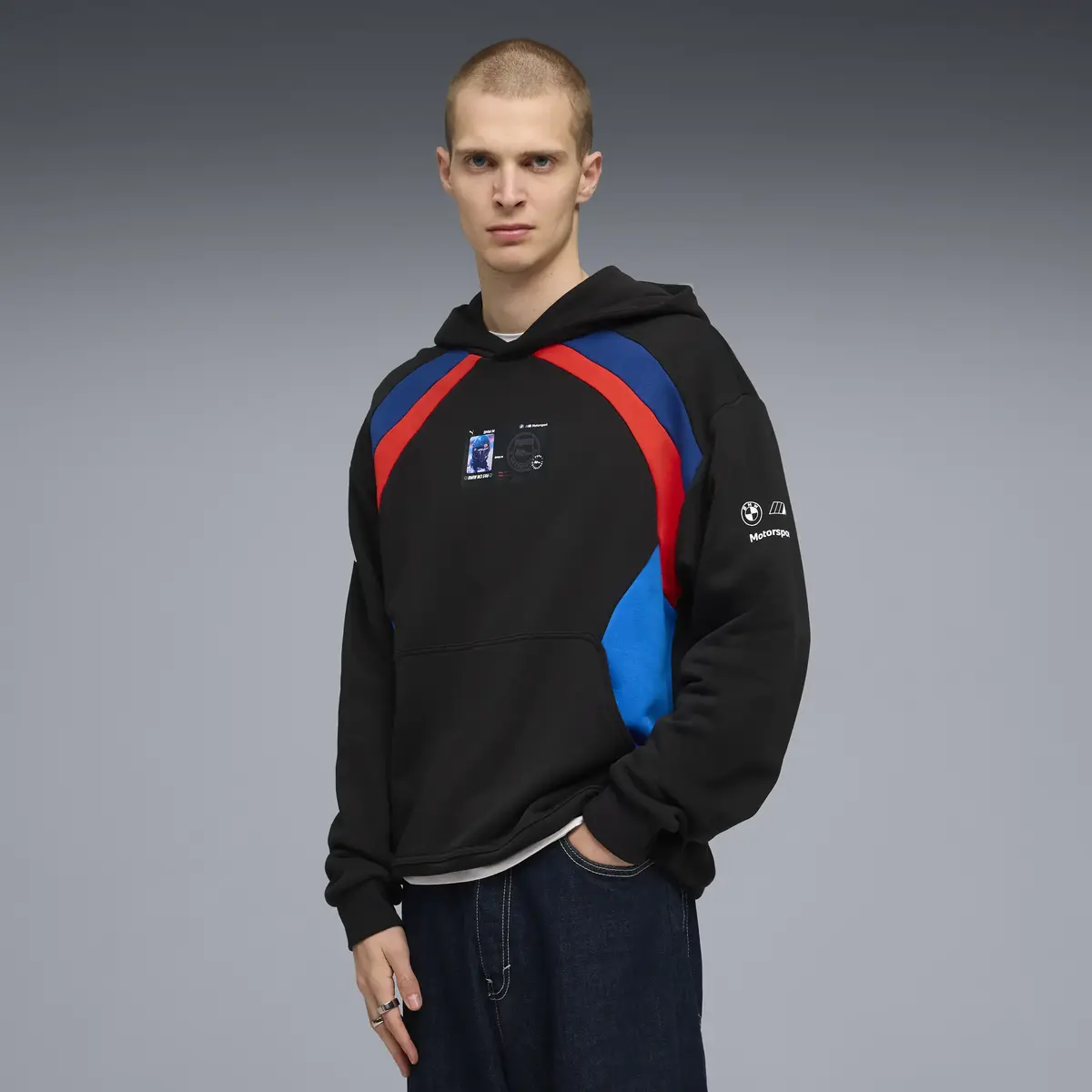 PUMA BMW MMS Lifestyle Hoodie Siyah Erkek Sweatshirt