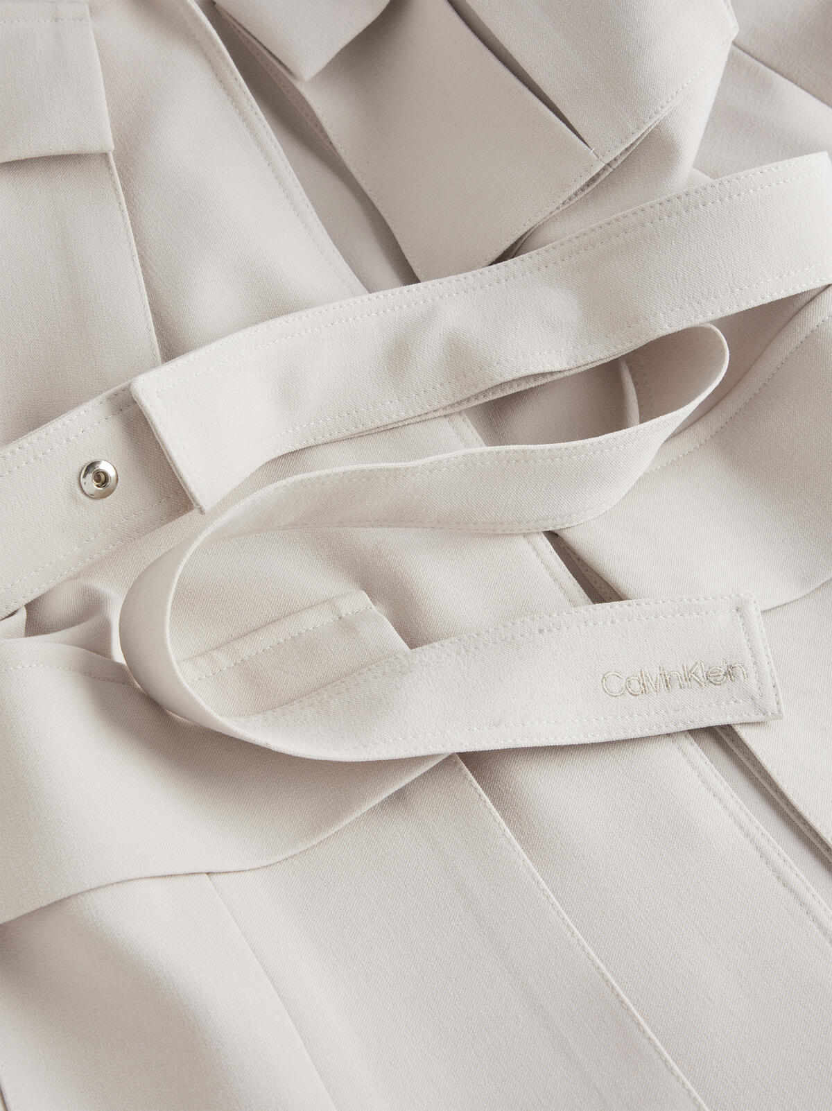 Calvin Klein VISCOSE CREPE FIELD Kadın Krem Blazer