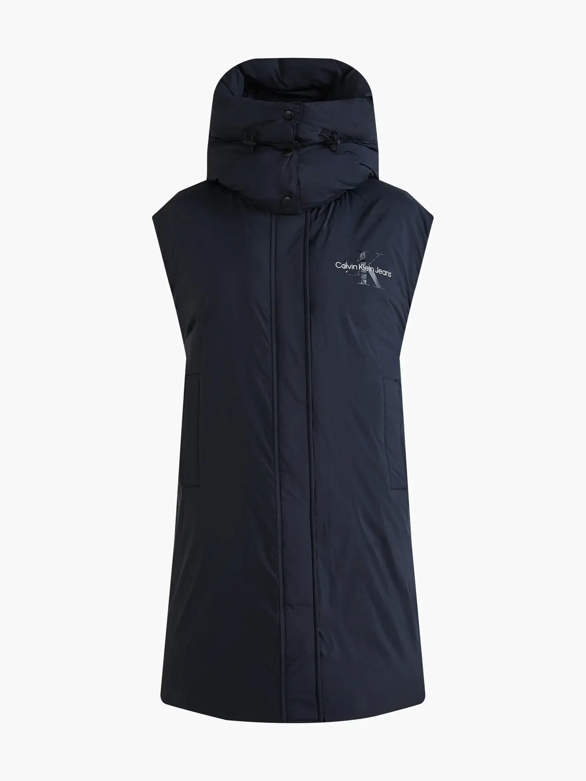 Calvin Klein LONG VEST Kadın Siyah Yelek