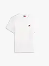 Tommy Hilfiger TJM REG BADGE TEE EX, YBL Beyaz Erkek T-Shirt & Polo