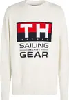 Tommy Hilfiger GI SAILING CREWNECK, YBI Krem Erkek Sweatshirt