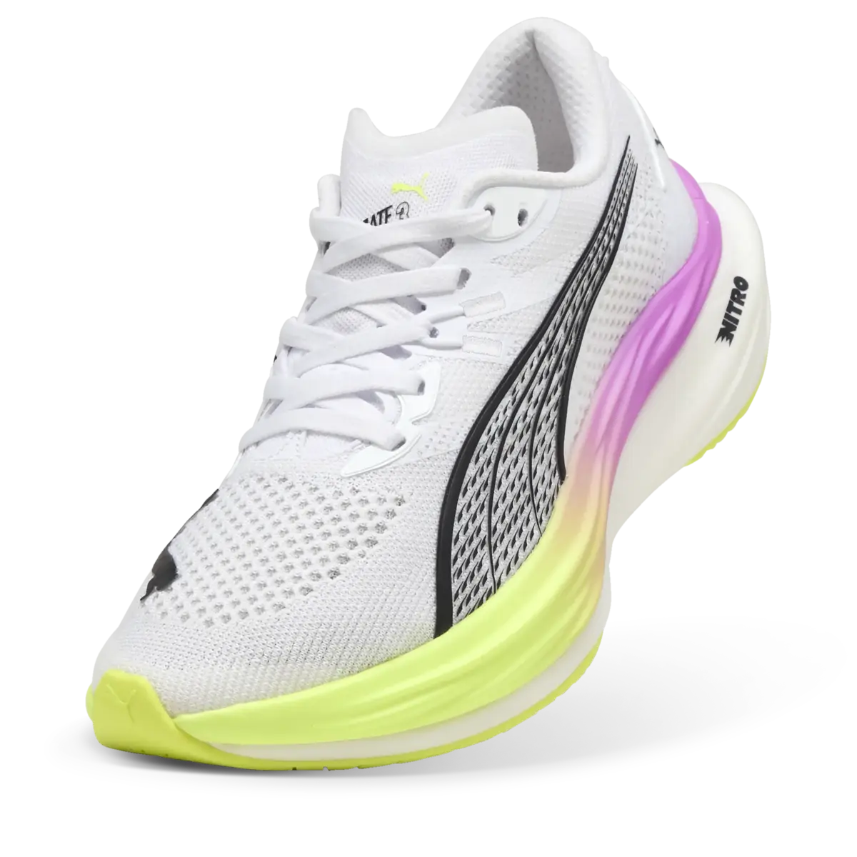 Puma Deviate NITROTM3 Wns Beyaz Kadın Koşu Ayakkabısı