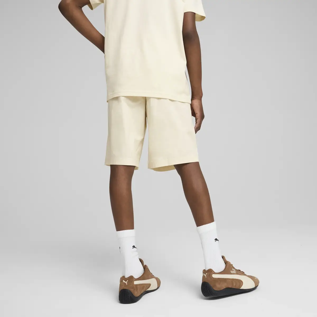 Puma SUPER PUMA Woven Shorts Krem Erkek Çocuk Şort