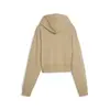Puma BETTER CLASSICS Cropped Hoodie TR Açık Kahve Kadın Sweatshirt