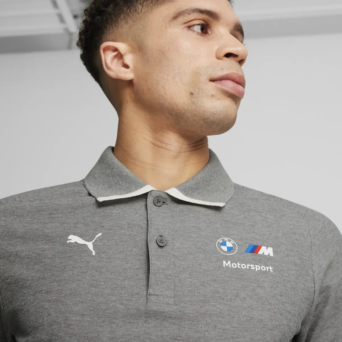 Puma BMW MMS POLO Gri Erkek T-Shirt & Polo