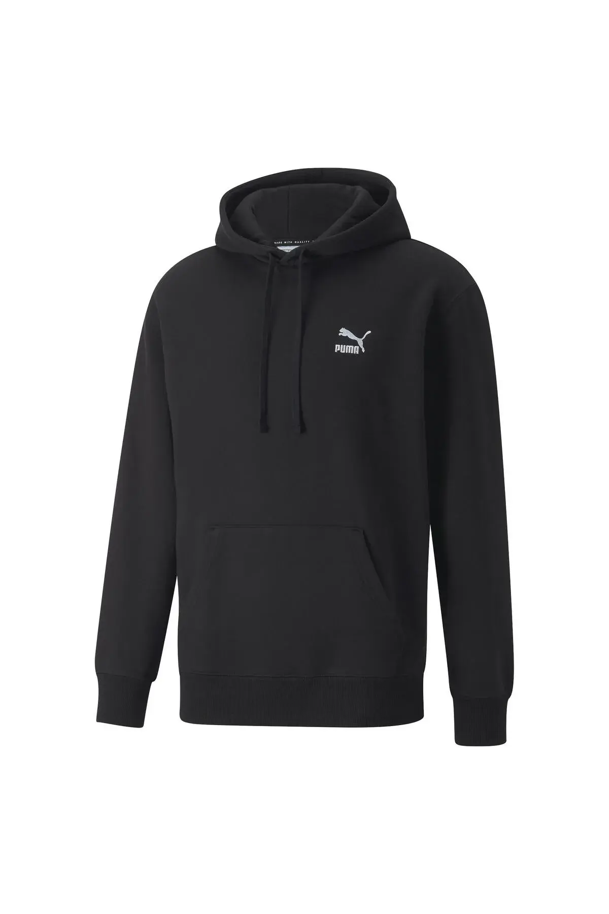 Puma Classics Small Logo Hoodie FL Siyah Erkek Hoodie