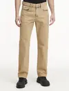 Calvin Klein 90S STRAIGHT Erkek Krem Kot Pantolon