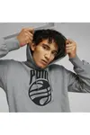 Puma Posterize Hoodie Gri Erkek Basketbol Hoodie