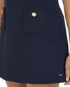 Tommy Hilfiger PUNTO SHORT SKIRT, C1G Lacivert Kadın Elbise-Etek