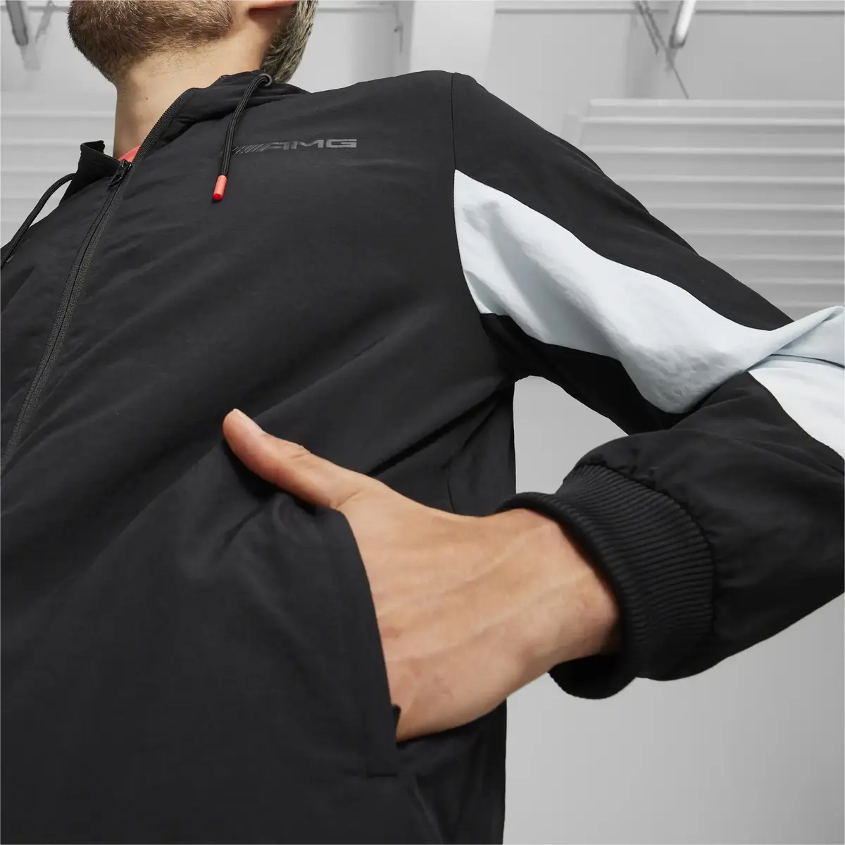 Puma AMG Woven Jacket Siyah Erkek Sweatshirt