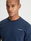 Calvin Klein MICRO LOGO INTERLOCK Erkek Antrasit T-Shirt