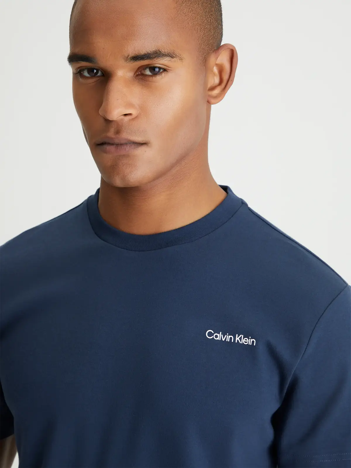Calvin Klein MICRO LOGO INTERLOCK Erkek Antrasit T-Shirt
