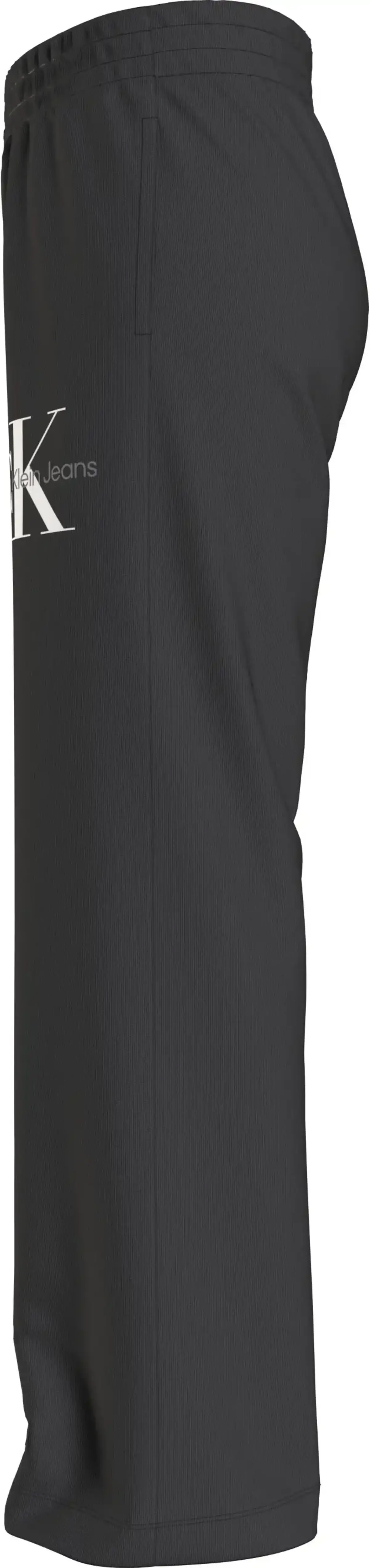 Calvin Klein MONOGRAM OFF PLACED Kadın Siyah Eşofman Altı