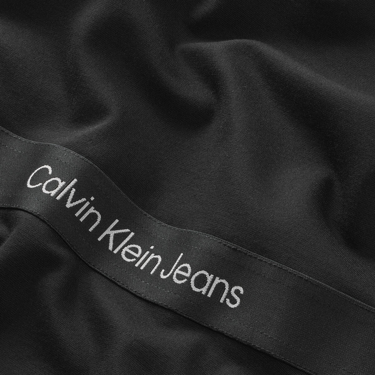 Calvin Klein PUNTO TAPE SS DRESS Kadın Siyah Elbise