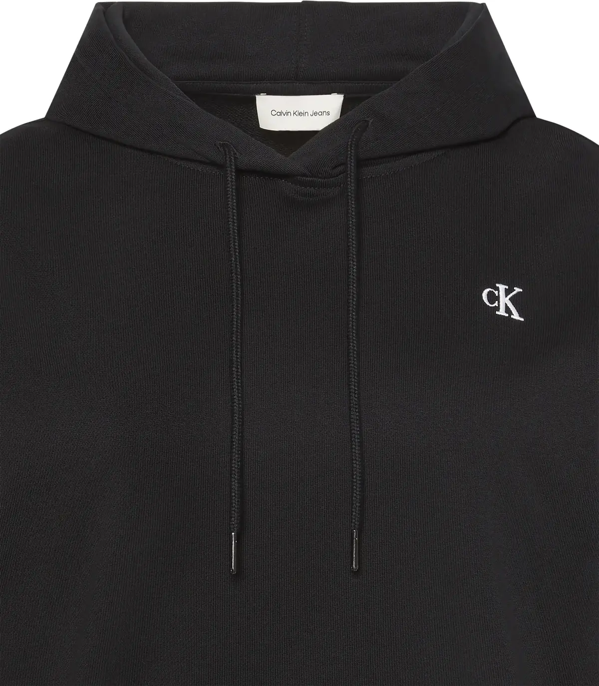 Calvin Klein LS RLXD MONO FR TERR Kadın Siyah Sweatshirt