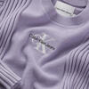 Calvin Klein MONOGRAM RIB SWEATER Kadın Lila Kazak