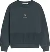 Calvin Klein REVERSED TERRY SWEAT Erkek Gri Sweatshirt